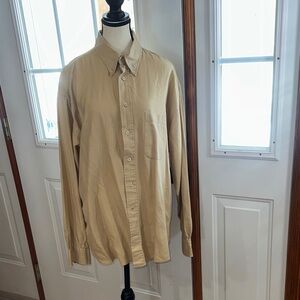 Vintage Burberry Tan Casual Button Down Shirt